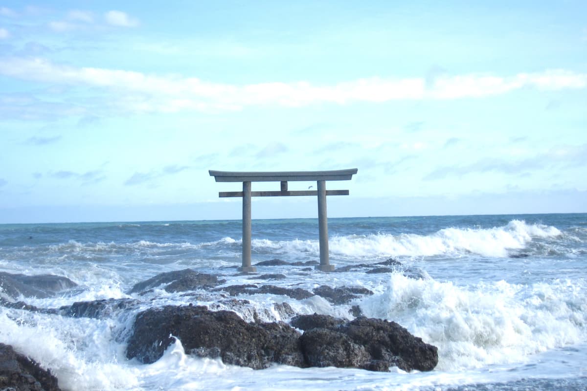 大洗町實景照（Saigen Jiro / Public Domain / Wikimedia Commons）