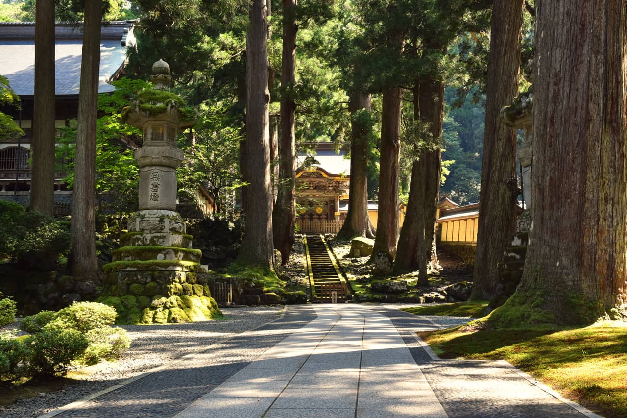 福井永平寺依山而建的伽藍建築群