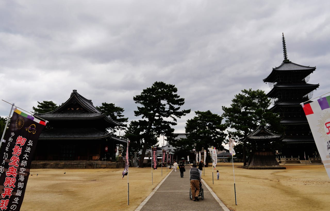 善通寺的金堂與五重塔,弘法大師空海的誕生地