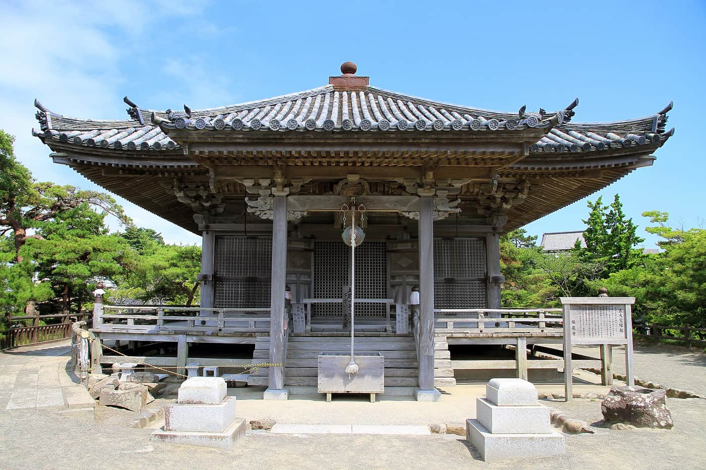 松島五大堂正面，1604 年伊達政宗建立的桃山樣式木造佛堂