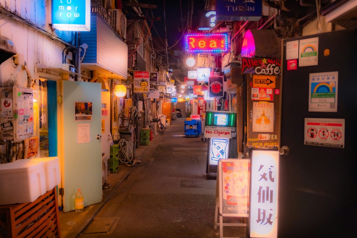 新宿夜景：USJ 周邊晚間用餐區域的夜景