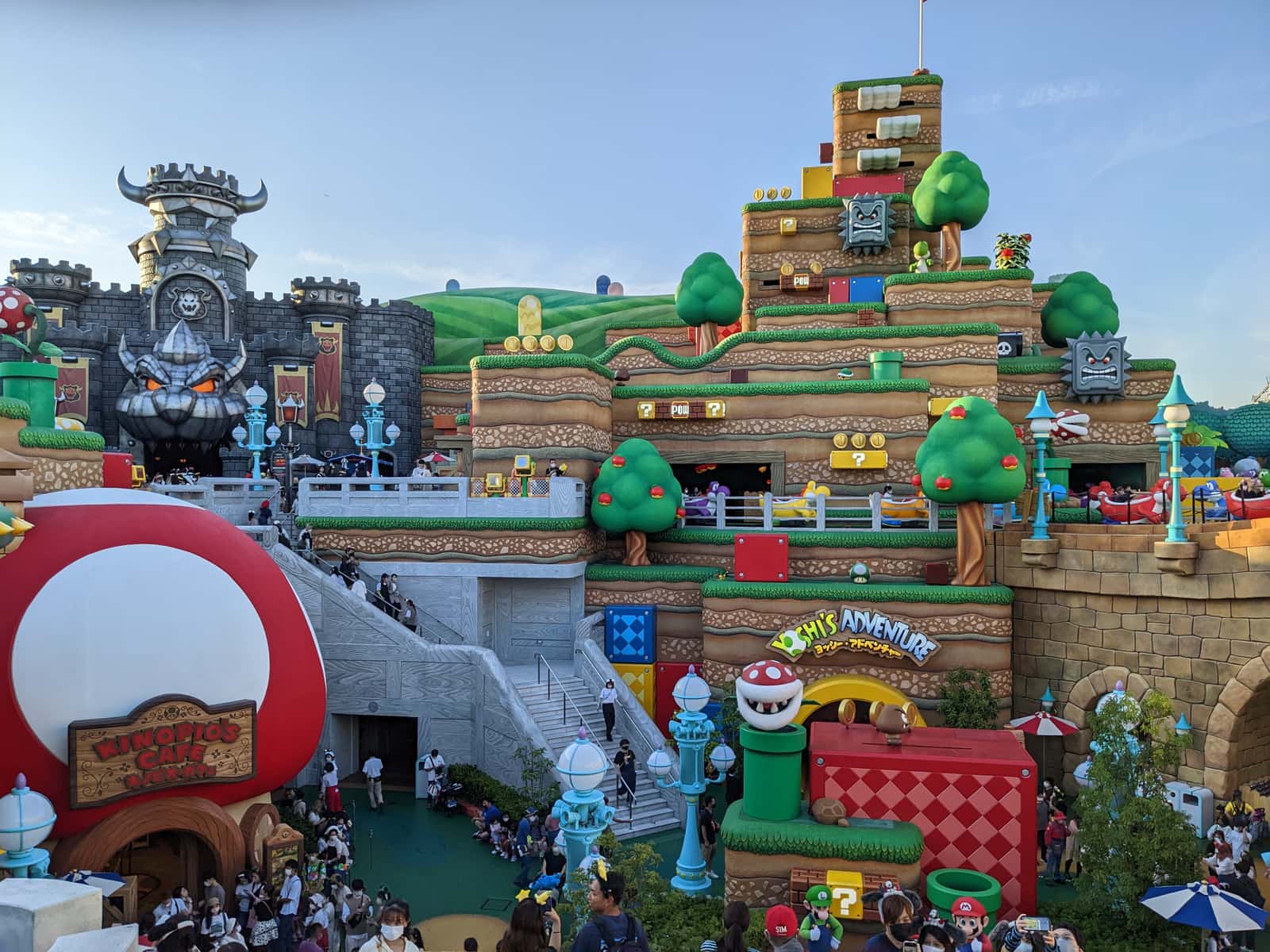 USJ 超級任天堂世界全景:庫巴城堡、瑪利歐綠丘與水管管道